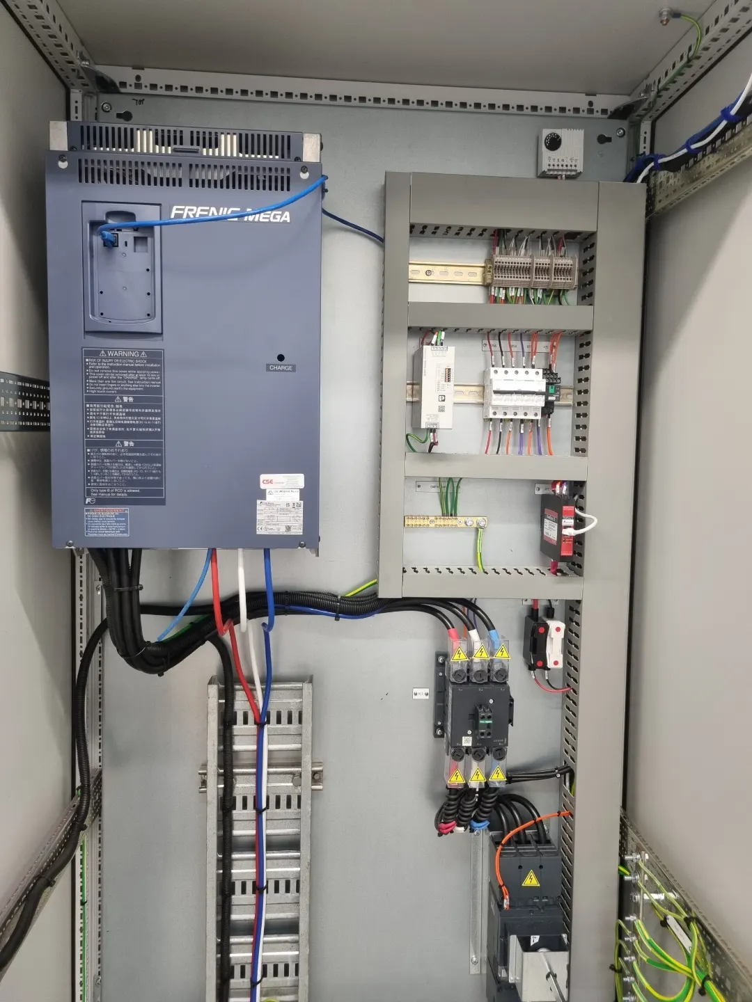 20230324_100652 Marine AC switchboard with circuit breakers in a vessel cabinet